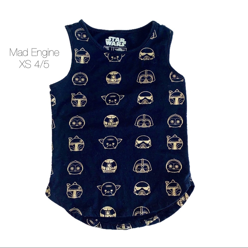 Star Wars Mad Engine Black Gold Tank XS 4/5